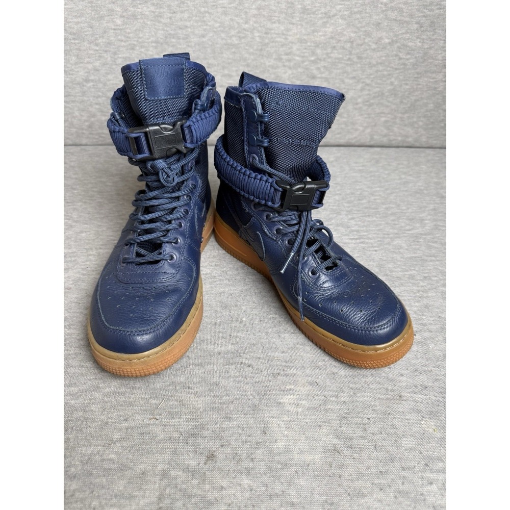 Nike SF Air Force 1 864024-400 Mens 7 Basketball Shoes Midnight Navy Sneakers